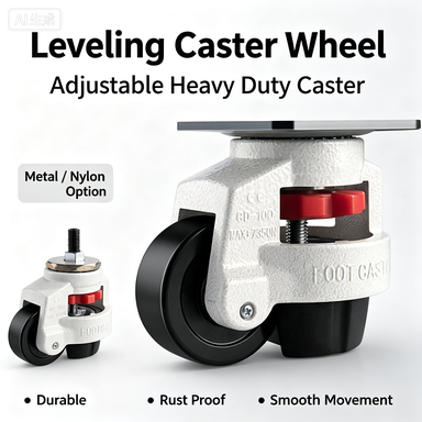 Furniture Leveling Hardware - Ruota livellante per impieghi gravosi 40F