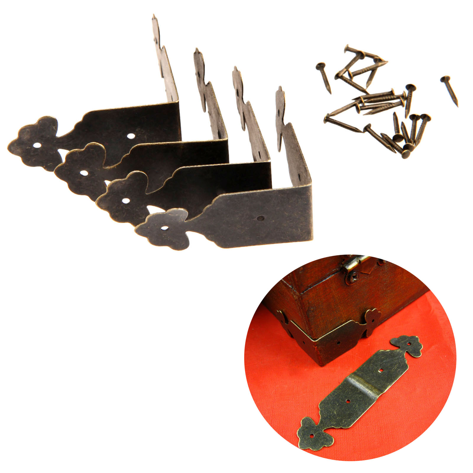 Furniture Hardware Antique - 4 Pcs Decorativo Salva Angolo per