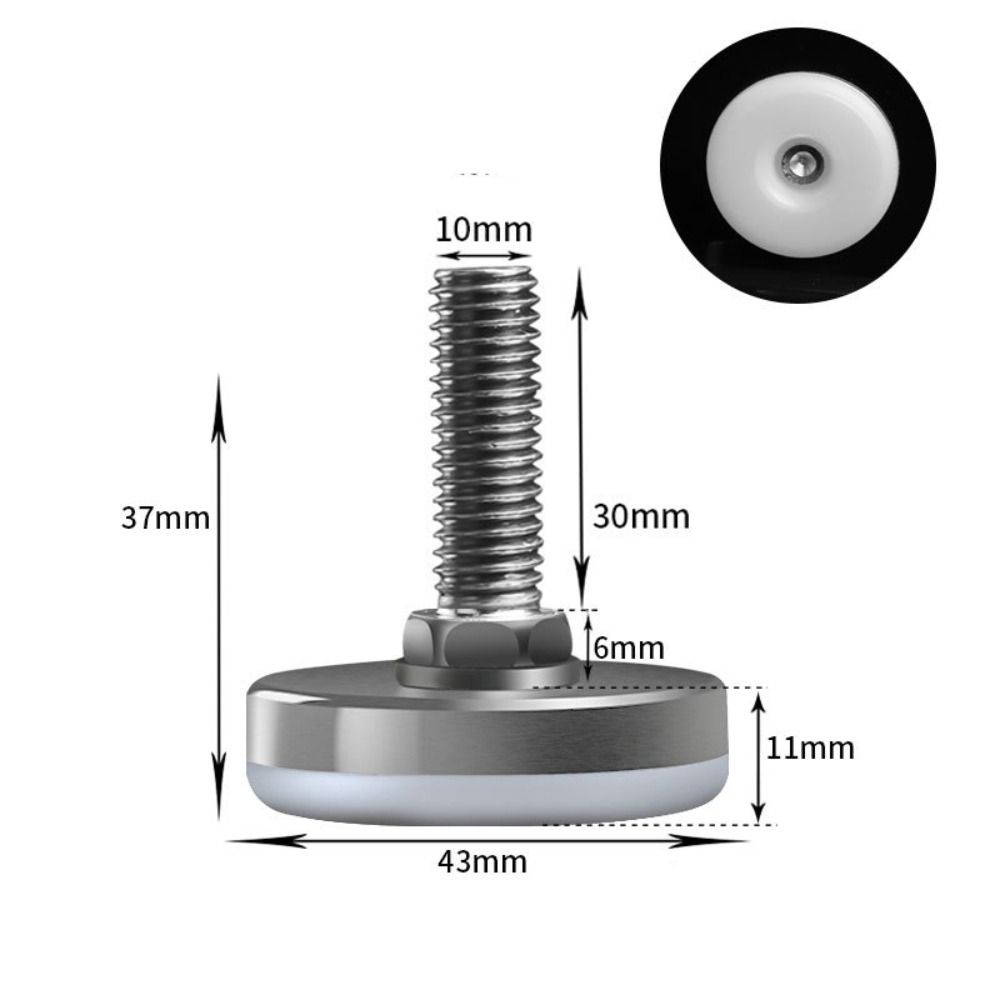 Furniture Leveling Hardware - Piedini Antiscivolo Semplici per Divano, Tavolo,