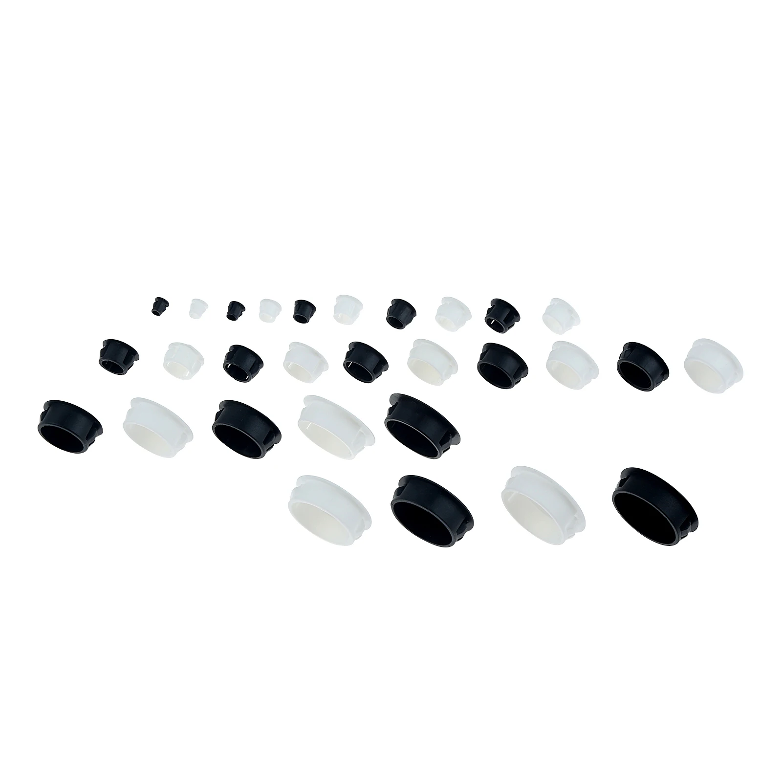 Furniture Hardware Connectors - 50 pz nero/bianco rotondo in plastica