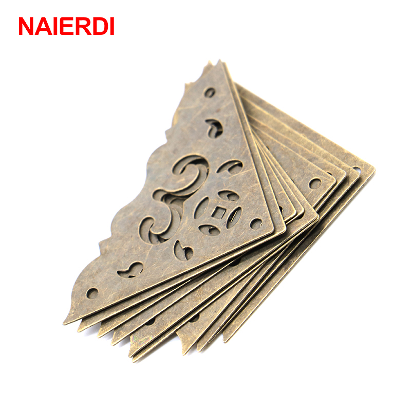Furniture Hardware Antique - 30 pezzi NAIERDI portagioie protezione angolare