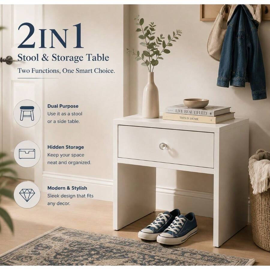 Sgabello Contenitore e Comodin - Furniture Joint Hardware recensione e prezzo