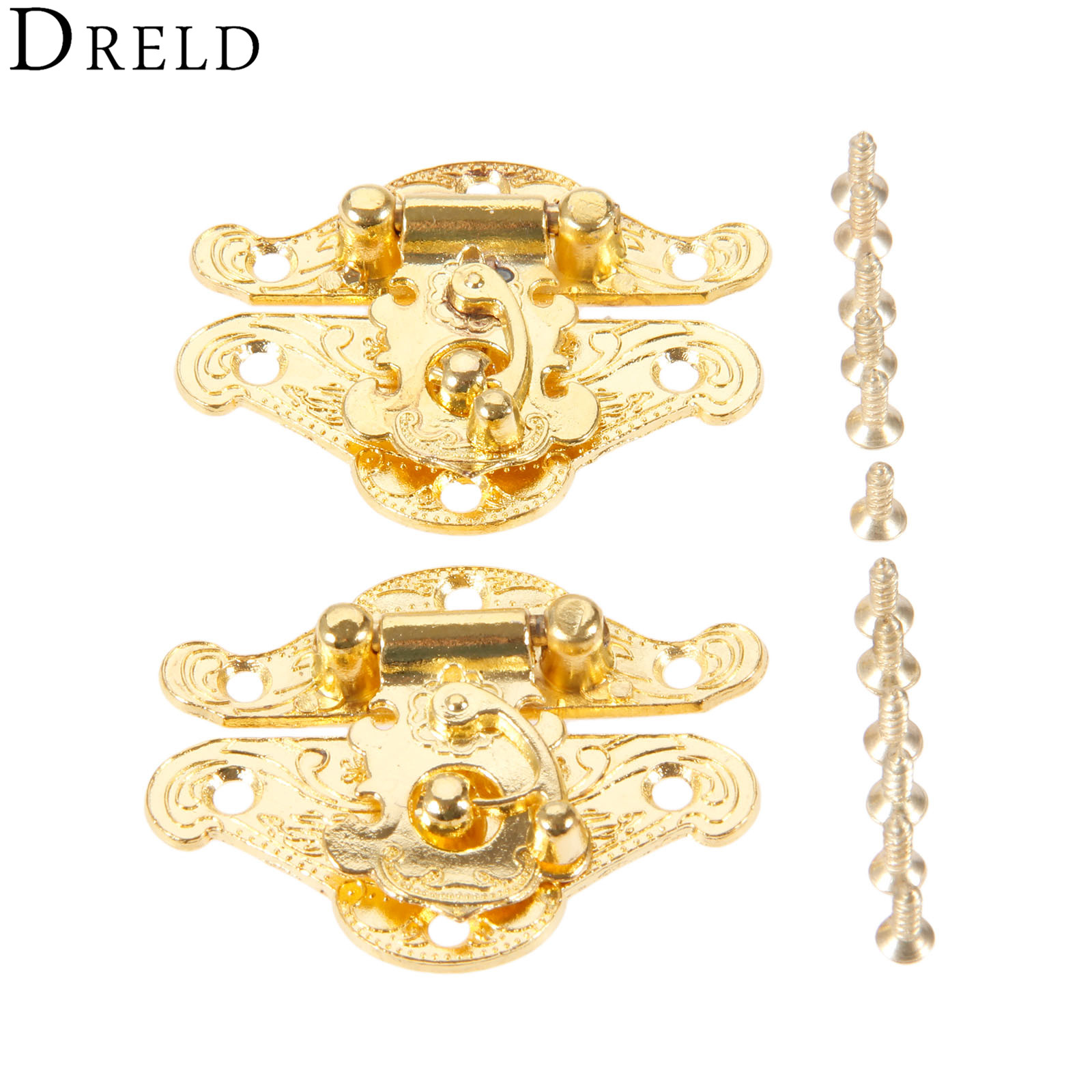 DRELD 2 pezzi scatola d'oro an - Furniture Hardware Antique recensione e prezzo